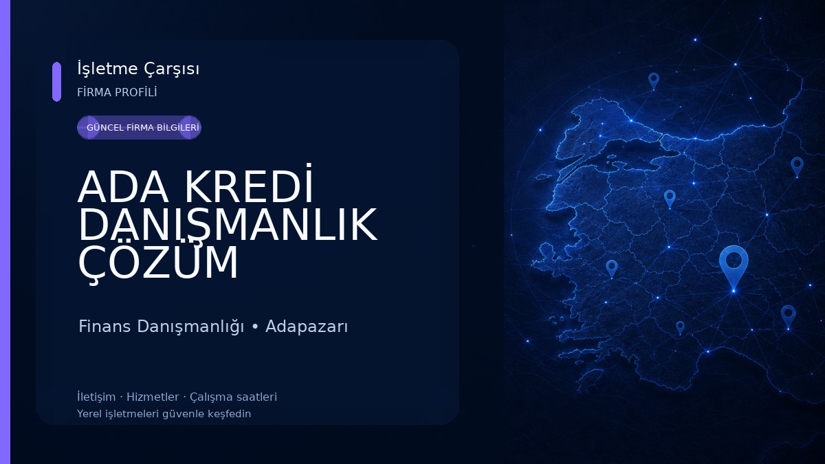 ADA KREDİ DANIŞMANLIK ÇÖZÜM MERKEZİ