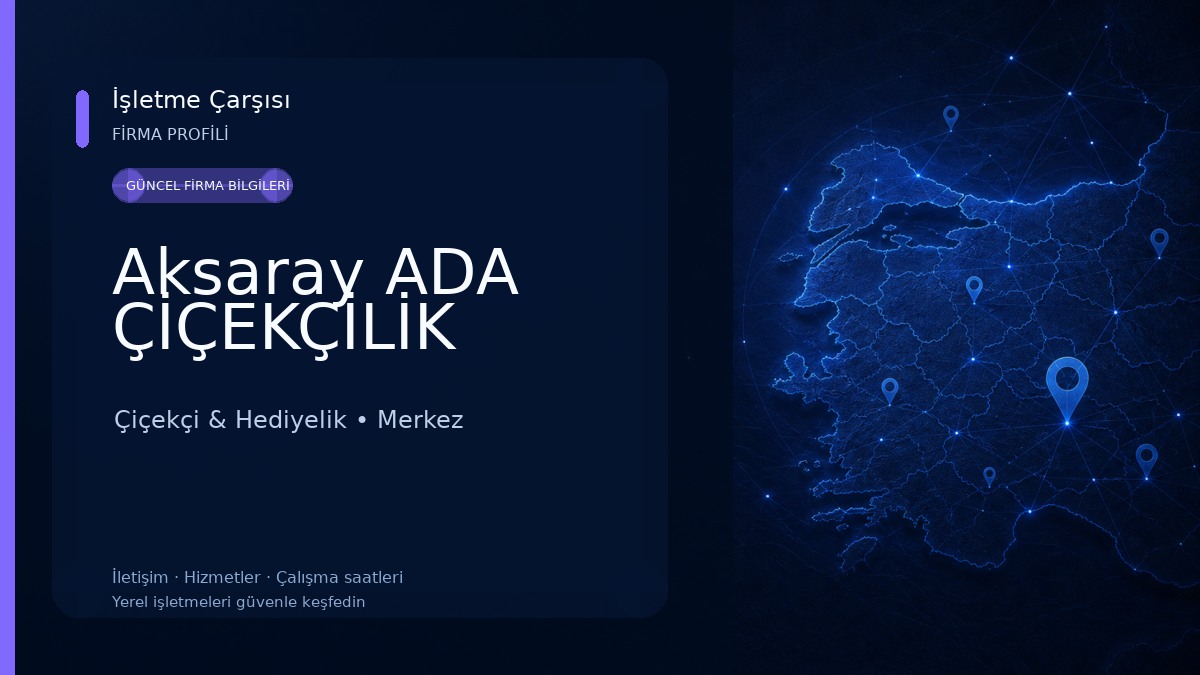 Aksaray ADA ÇİÇEKÇİLİK