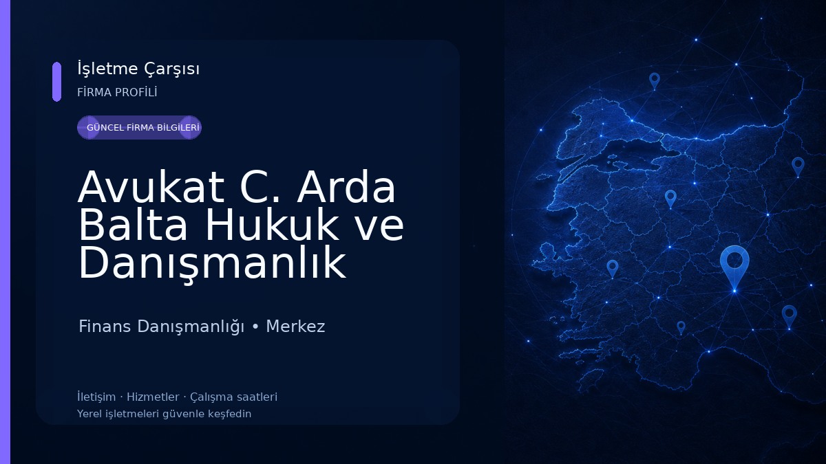 Avukat C. Arda Balta Hukuk ve Danışmanlık Ofisi