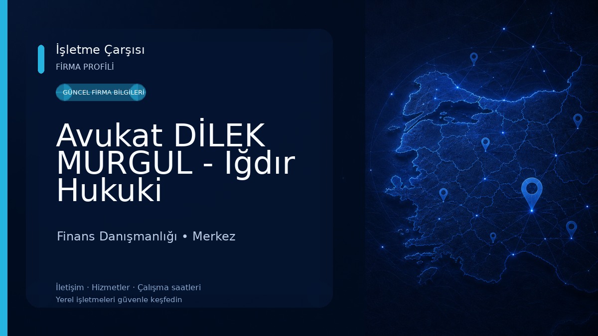 Avukat DİLEK MURGUL - Iğdır Hukuki Danışmanlık ve Arabuluculuk Bürosu