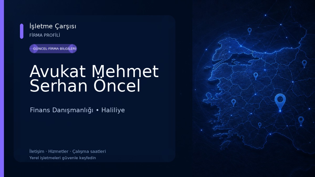 Avukat Mehmet Serhan Öncel