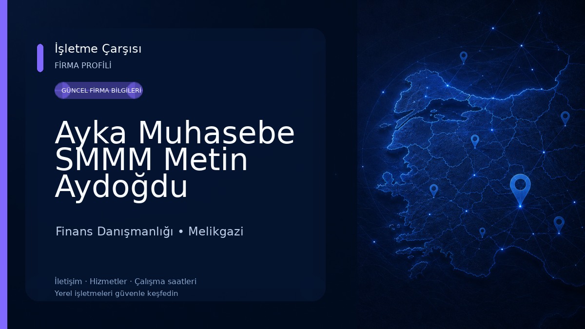 Ayka Muhasebe SMMM Metin Aydoğdu