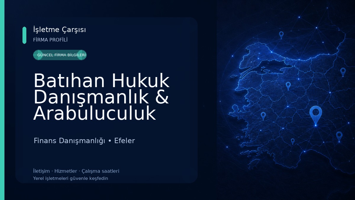 Batıhan Hukuk Danışmanlık & Arabuluculuk Bürosu