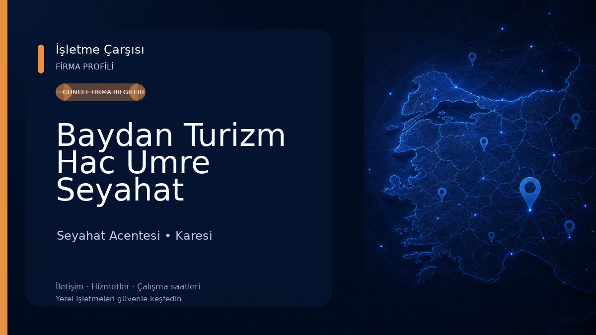 Baydan Turizm Hac Umre Seyahat Acentası