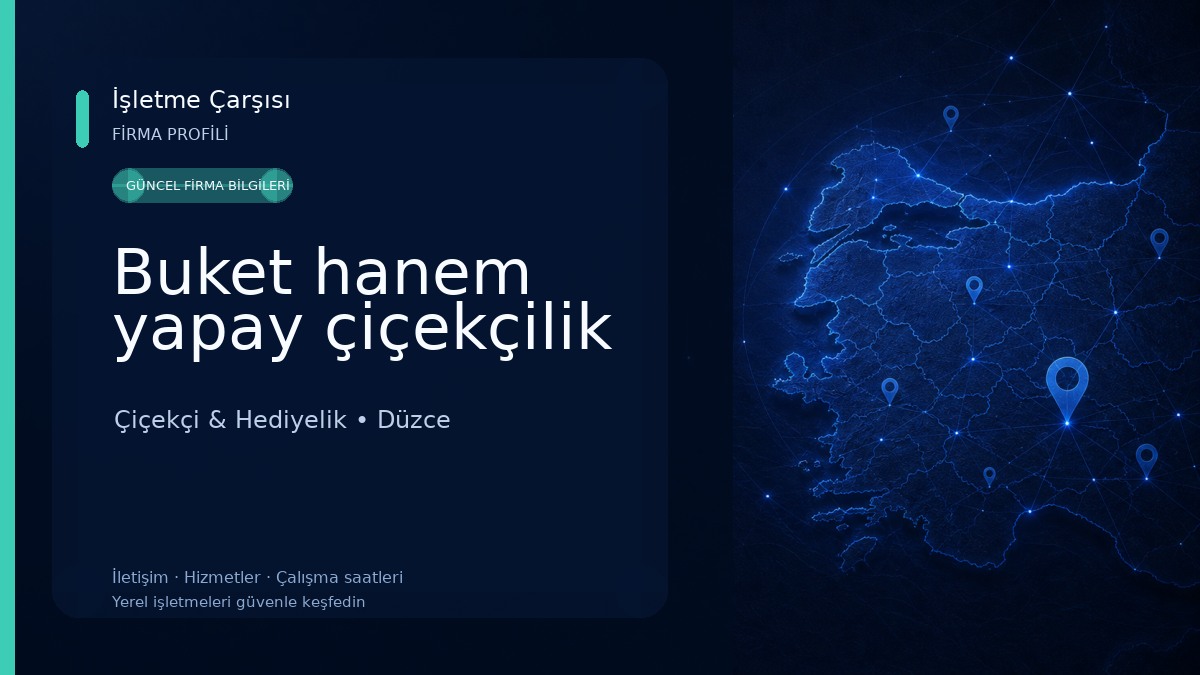 Buket hanem yapay çiçekçilik
