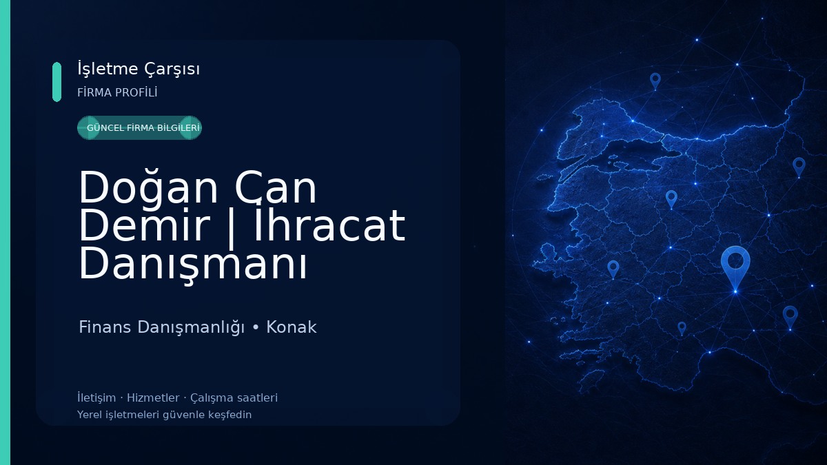 Doğan Can Demir | İhracat Danışmanı