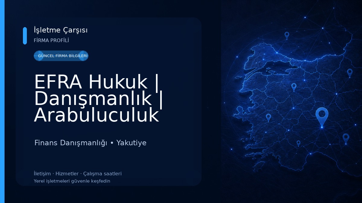 EFRA Hukuk | Danışmanlık | Arabuluculuk