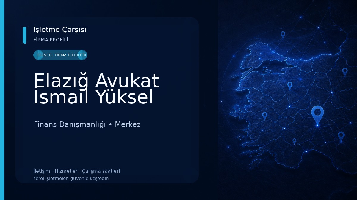 Elazığ Avukat İsmail Yüksel