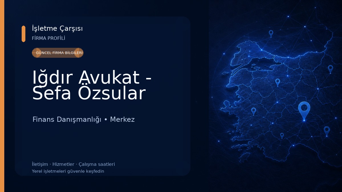 Iğdır Avukat - Sefa Özsular