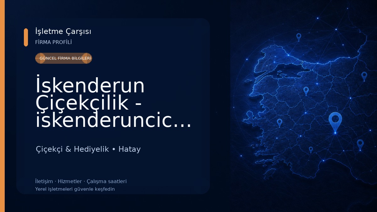 İskenderun Çiçekçilik - iskenderuncicek.net