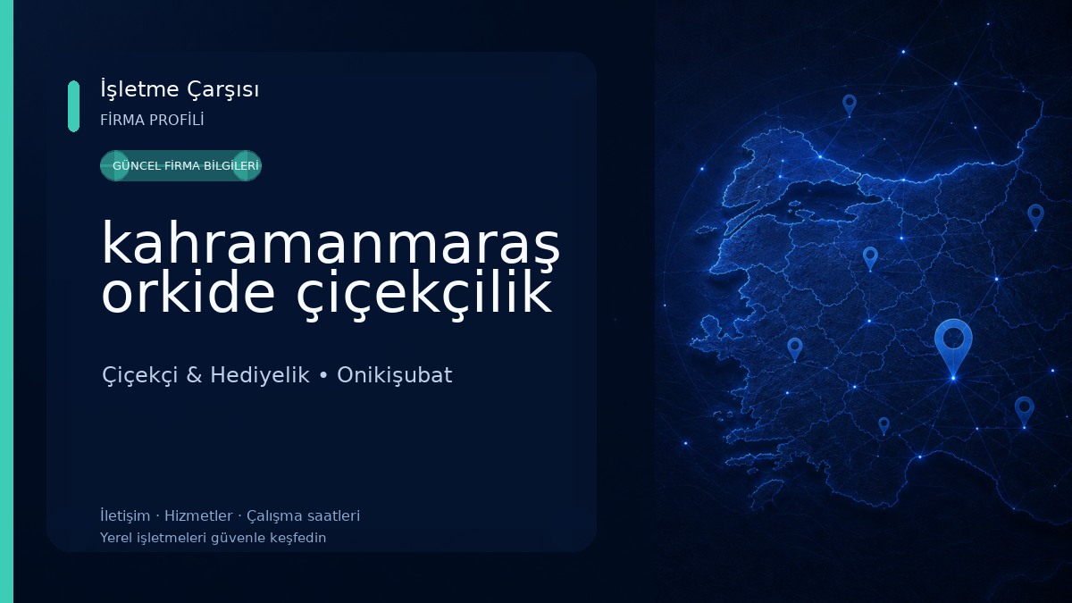 kahramanmaraş orkide çiçekçilik
