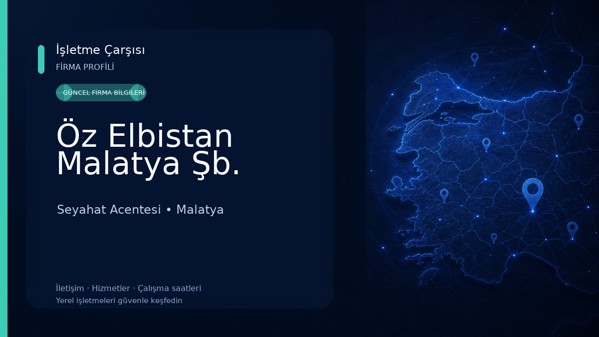 Öz Elbistan Malatya Şb.