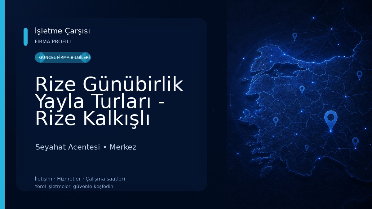 Rize Günübirlik Yayla Turları - Rize Kalkışlı Turlar