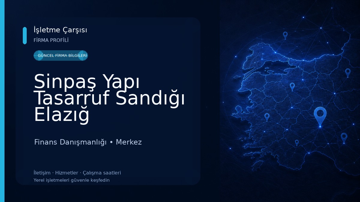 Sinpaş Yapı Tasarruf Sandığı Elazığ